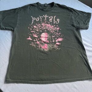 Melanie Martinez Portals Mushroom Forest Tee Green XL Vintage Washed